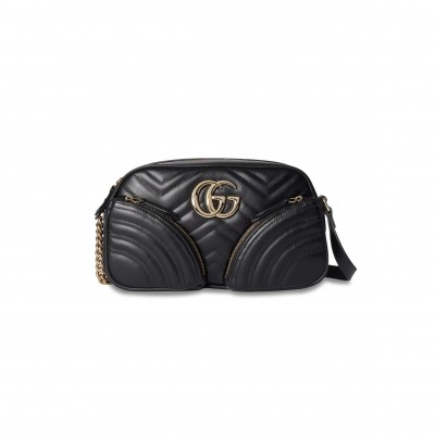 GUCCI GG MARMONT LEATHER CROSSBODY BAG 798715 (24.5*15*9cm)